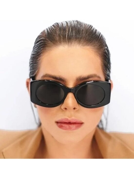 New- ? Original  Gucci GG0810S 001 Oval Quilted Thick Rim sunglasse main image 14